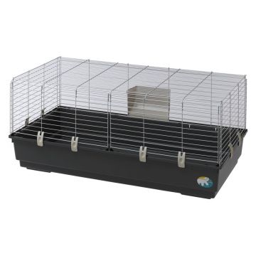 Cusca Rabbit 120 EL Negru / Argintiu, 118 x 58 x 51 cm ieftina