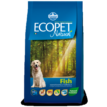 Ecopet Natural Dog Adult Fish, 12 kg