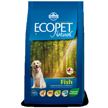 Ecopet Natural Dog Adult Mini Fish, 12 kg