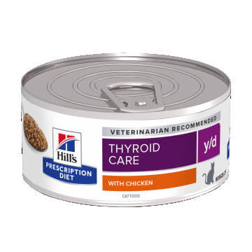 Hill's Prescription Diet Feline y/d Thyroid Care, 156 g de firma originala