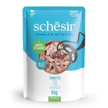 Hrana umeda pisici, Schesir, Ton in Jeleu, 85 g