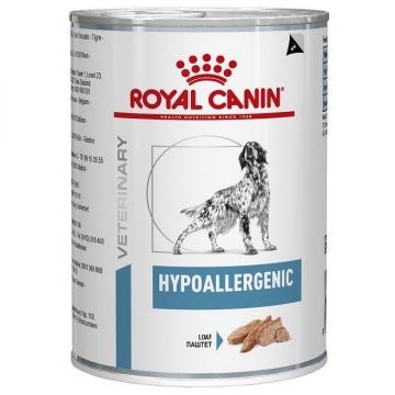 Royal Canin Hypoallergenic Dog conserva, 400 g ieftina