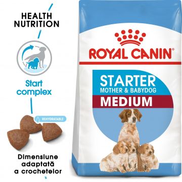 Royal Canin Medium Starter Mother & Babydog, mama si puiul, hrana uscata caine la reducere