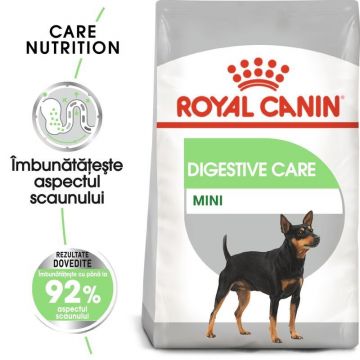 Royal Canin Mini Digestive Care hrana uscata caine, confort digestiv la reducere