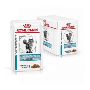Royal Canin Sensitivity Control Cat, hrana umeda pisica, 12x85 g