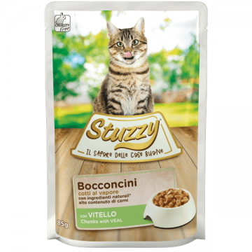 Stuzzy Cat Plic Bucati Sos Vitel, 85 g ieftina