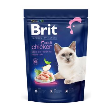 BRIT Premium by Nature, Pui, hrană uscată pisici, 800g