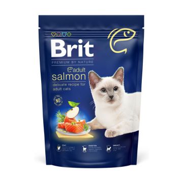 BRIT Premium by Nature, Somon, hrană uscată pisici, 800g