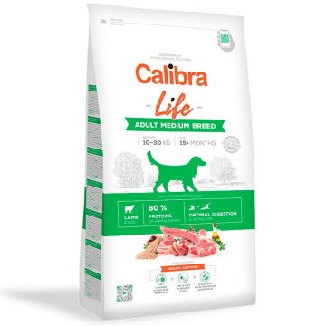 Calibra Dog Life Adult Medium Breed cu Miel, 2.5 Kg