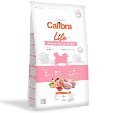 Calibra Dog Life Junior Small Breed cu Pui, 6 Kg