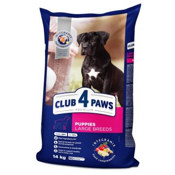 CLUB 4 PAWS Premium Puppies Large Breed, L-XL, Pui, hrană uscată câini, 14kg
