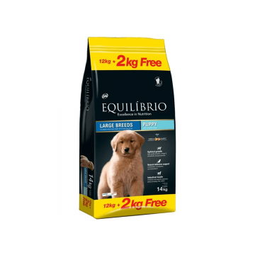 Equilibrio Puppy Large Breed 12 kg + 2 kg Cadou