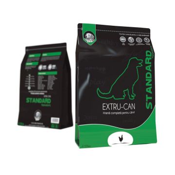 EXTRU-CAN Standard Hipocaloric, XS-XL, Pasăre, hrană uscată câini, 10 kg