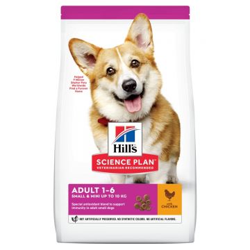 HILL'S SCIENCE PLAN Adult Small&Mini, XS-S, Pui, hrană uscată câini, 10kg