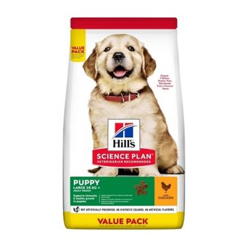 HILL'S Science Plan Puppy L, Pui, hrană uscată câini junior Hill's SP Canine Puppy Large Breed Pui, Value Pack, 16 Kg