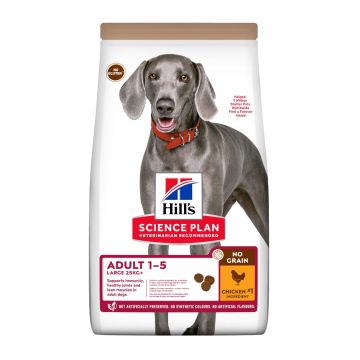 HILL'S SP No Grain, Adult L-XL, Pui, hrană uscată fără cereale câini, 14kg