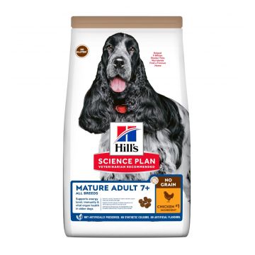 HILL'S SP No Grain, Senior, Pui, hrană uscată fără cereale câini, 2.5kg