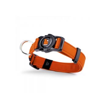 MYFAMILY Memopet, zgardă ajustabilă cu NFC câini, textil, 35-53cm, orange