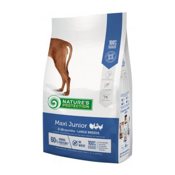 NATURES PROTECTION Maxi Junior, Pasăre, hrană uscată câini juniori, 12kg