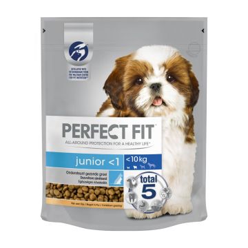 PERFECT FIT Dog Junior Small, Pui, hrană uscată câini junior, 825g