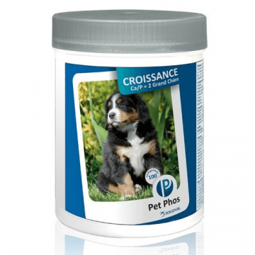 Pet Phos Croissance Ca/ P = 2 Special Grand Chien 100 tablete