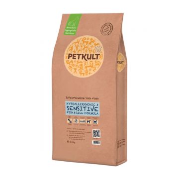 PETKULT Hypoallergenic & Sensitive, Peste şi Orez, hrană uscată câini, 14kg