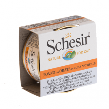 Schesir Cat Conservă Ton și Dorada in Salsa 70 g