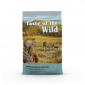 TASTE OF THE WILD Appalachian Valley Small Breed XS-M, Vânat și Miel, hrană uscată fără cereale câini, 12.2kg