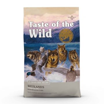 TASTE OF THE WILD Wetlands, Rață, hrană uscată fără cereale câini, 12.2kg
