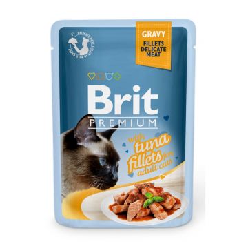 BRIT Premium, File Ton, plic hrană umedă pisici, (în sos), 85g