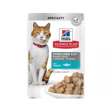 Hill's SP Feline Adult Plic Pastrav, 85 g