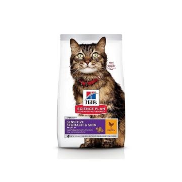 Hill's SP Feline Adult Sensitive Stomach & Skin, 1.5 kg