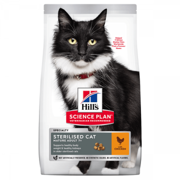 Hill's SP Feline Mature Sterilised Pui, 300 g