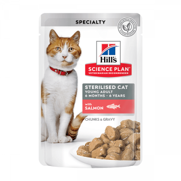 Hill's SP Feline Sterilised Plic Somon, 85 g