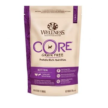 Hrana Uscata Wellness Core Kitten Dry Curcan si Somon, 300 g