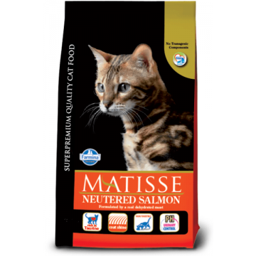 MATISSE Neutered, Somon, hrană uscată pisici sterilizate, 10kg