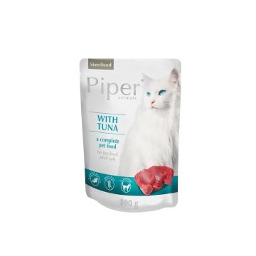 Piper Cat Adult Sterilizat cu Ton, 100 g