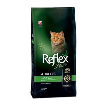 Reflex Plus Adult Cat cu Pui, 15kg