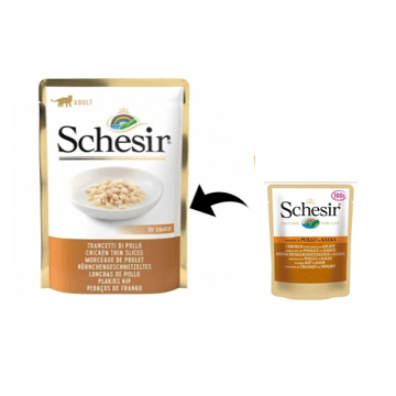 Schesir Cat Pui in Sos, 85 g