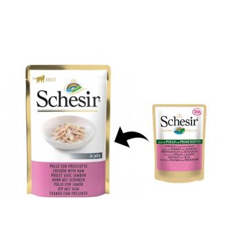 Schesir Cat Pui & Sunca, in Jelly, 85 g