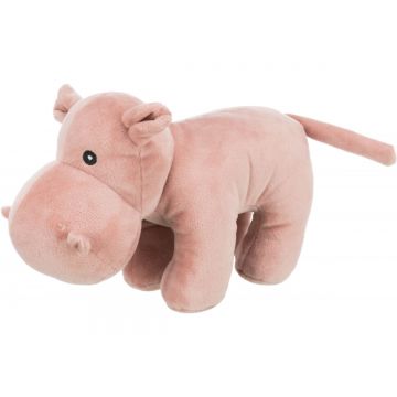 Trixie, jucărie hipopotam câini, cu sunet, pluș, 25cm, multicolor