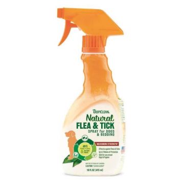 Tropiclean Flea and Tick Spray for Pets, 473 ml ieftin