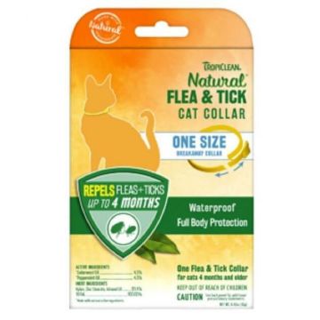 Tropiclean Zgarda Antiparazitara Flea & Tick ieftin