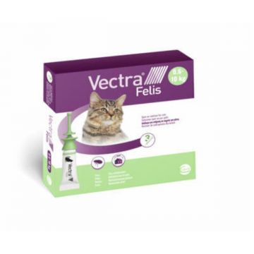 Vectra Felis, spot-on, soluție antiparazitară, pisici, 3 pipete ieftin