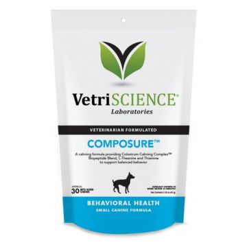 VETRI SCIENCE Composure Small, Dog Bite-sized Chews, suplimente calmante câini, 30cpr masticabile