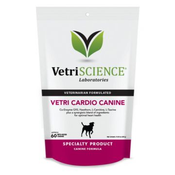 VETRI SCIENCE Vetri Cardio, Bite-sized Chews, suplimente cardio-vasculare câini, 60cpr masticabile