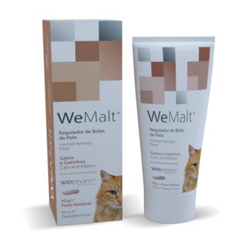 WEPHARM WeMalt, suplimente digestive pisici, limitarea ghemurilor de blană, 50gr WEPHARM WeMalt, suplimente digestive pisici, limitarea ghemurilor de blană, 50gr