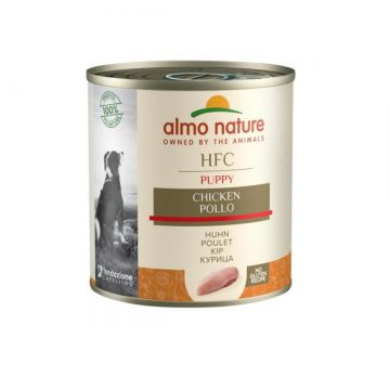 ALMO NATURE HFC Puppy, XS-XL, Pui, conservă hrană umedă câini junior, (în supă), 280g