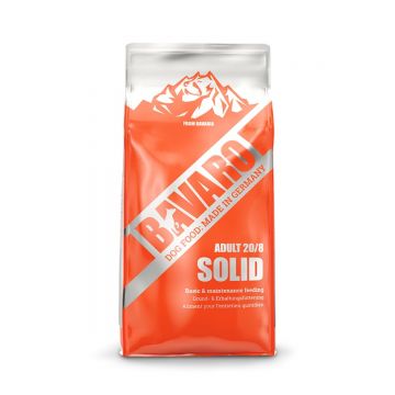 BAVARO Solid 20/8, XS-XL, hrană uscată câini, activitate intensă, 18kg