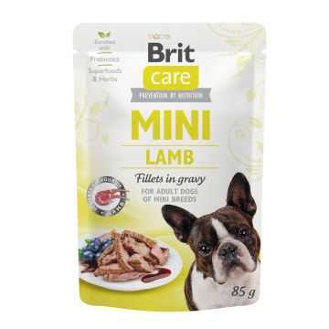BRIT Care Mini, XS-S, File Miel, hrană umedă câini, (în sos) BRIT Care Mini, XS-S, File Miel, plic hrană umedă câini, (în sos), 85g